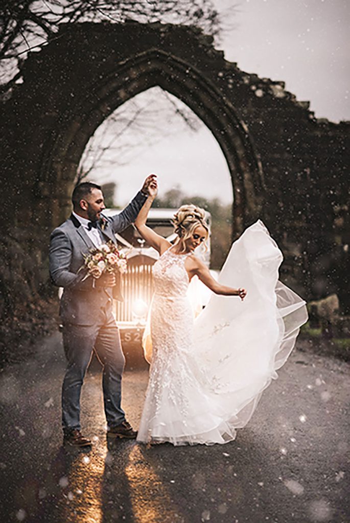 rain wedding photos